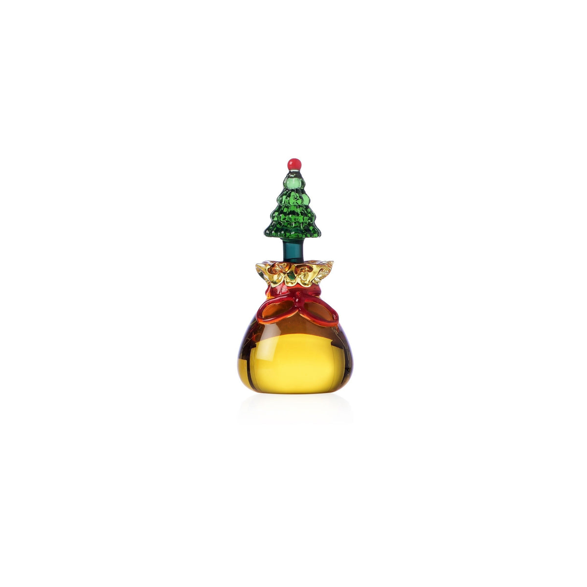 CHRISTMAS TALES segnaposto albero Natale con sacco giallo