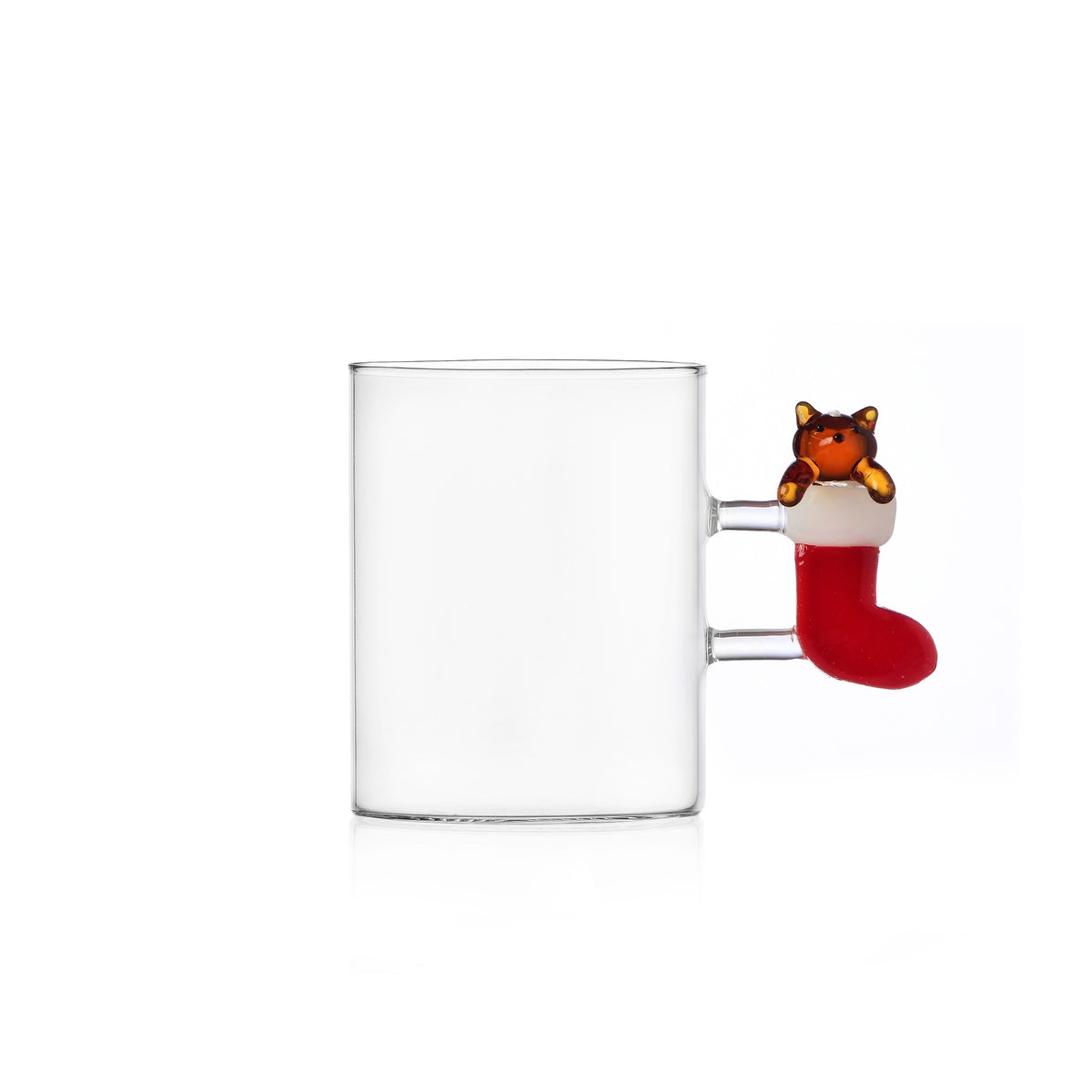 TABBY CAT CHRISTMAS EDITION mug gatto ambra nella calza
