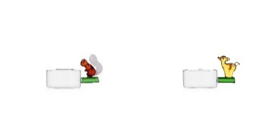 WOODLAND TALES set 2 pcs tealight scoiattolo e cerbiatto