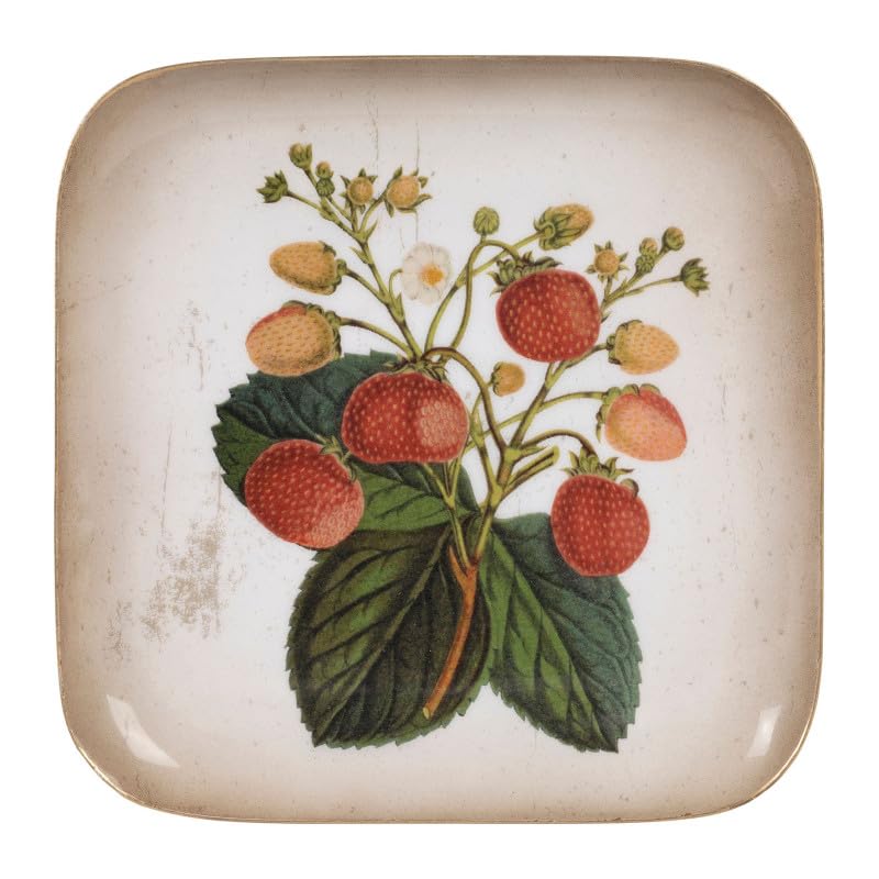 COTE TABLE Vassoio per fresa rosso metallo 16 x 16 x 16 cm