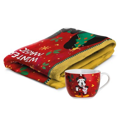 SET PLAID+TAZZA COLAZIONE W.M. MICKEY MOUSE ML 520