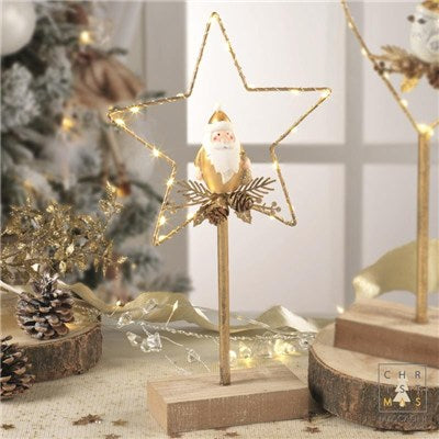DECORAZIONE LED H.33 - COL.ORO