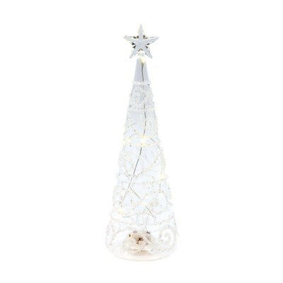 ABETE LED IN VETRO H.28 COL.TRASPARENTE