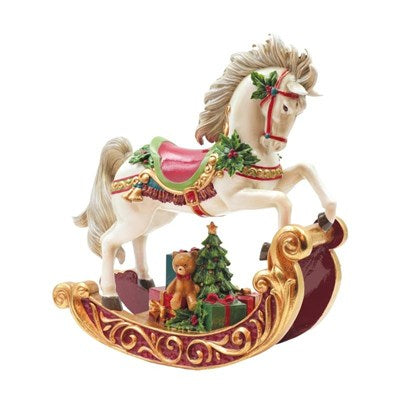 CAVALLO A DONDOLO IN RESINA H.37