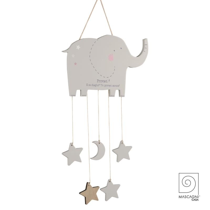 DECORAZIONE ELEFANTE DA APPENDERE