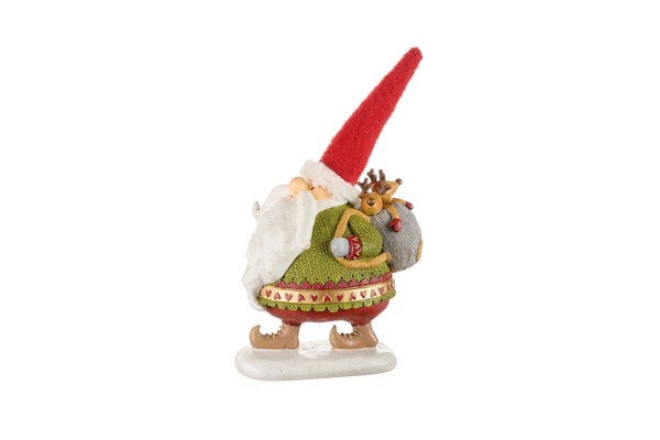 BABBO NATALE VERDE CON SACCO DONI