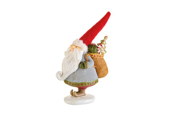 BABBO NATALE CELESTE CON SACCO DONI