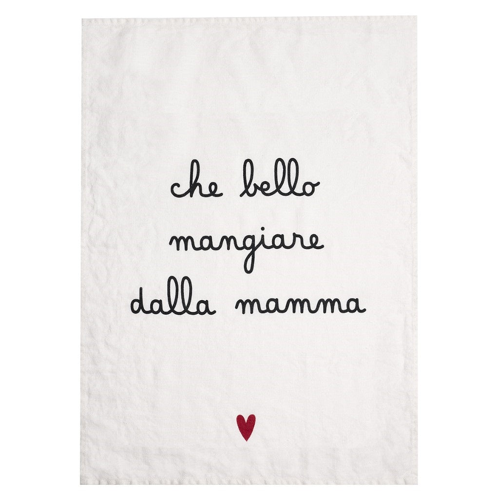 CANOVACCIO 50X70CM CHE BELLO MANGIARE DALLA MAMMA