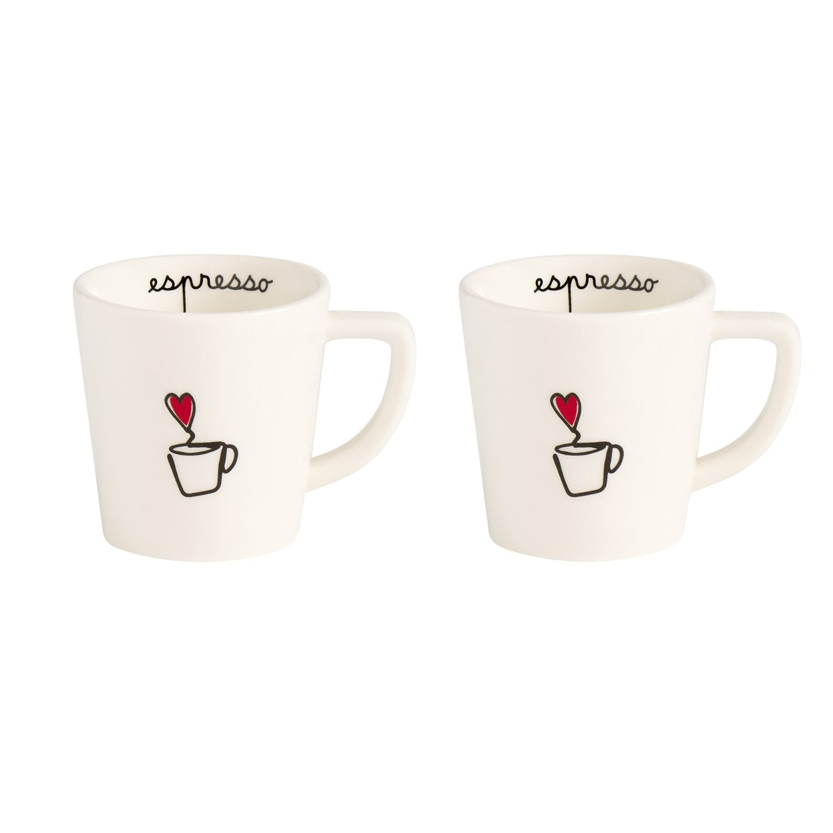 SET 2 TAZZE ESPRESSO TAZZINA
