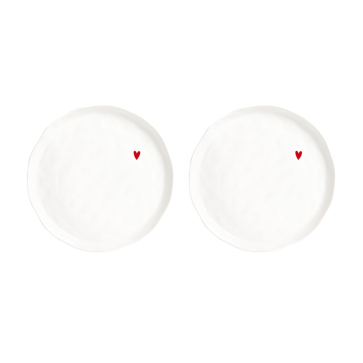 SET 2 PIATTI PIANI CUORE
