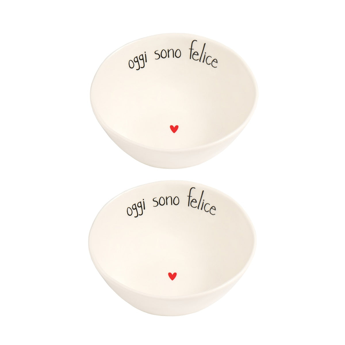 SET 2 COPPETTE D12.6X5 OGGI SONO FELICE