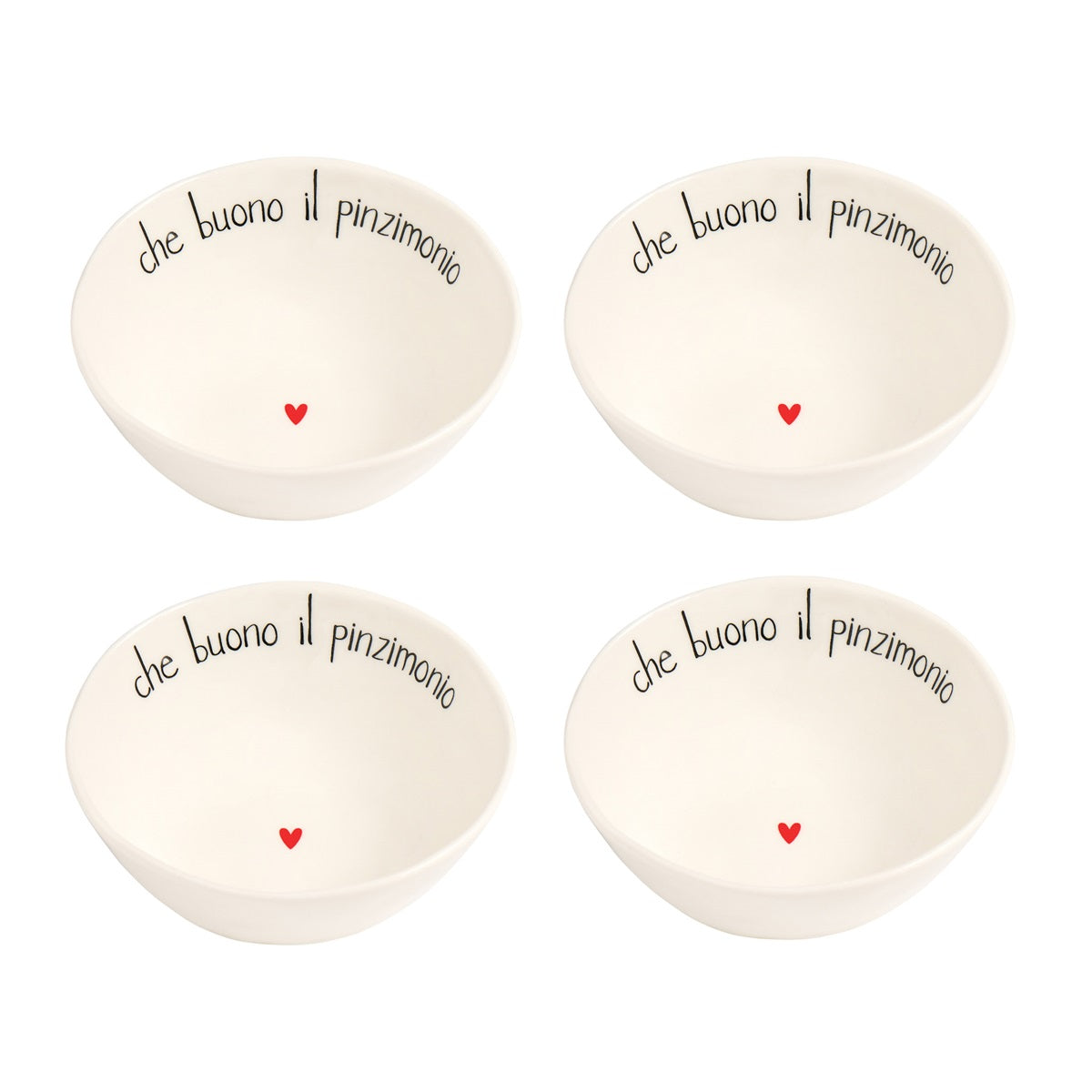 SET 4 COPPETTE D10.5X4 CHE BUONO IL PINZIMONIO