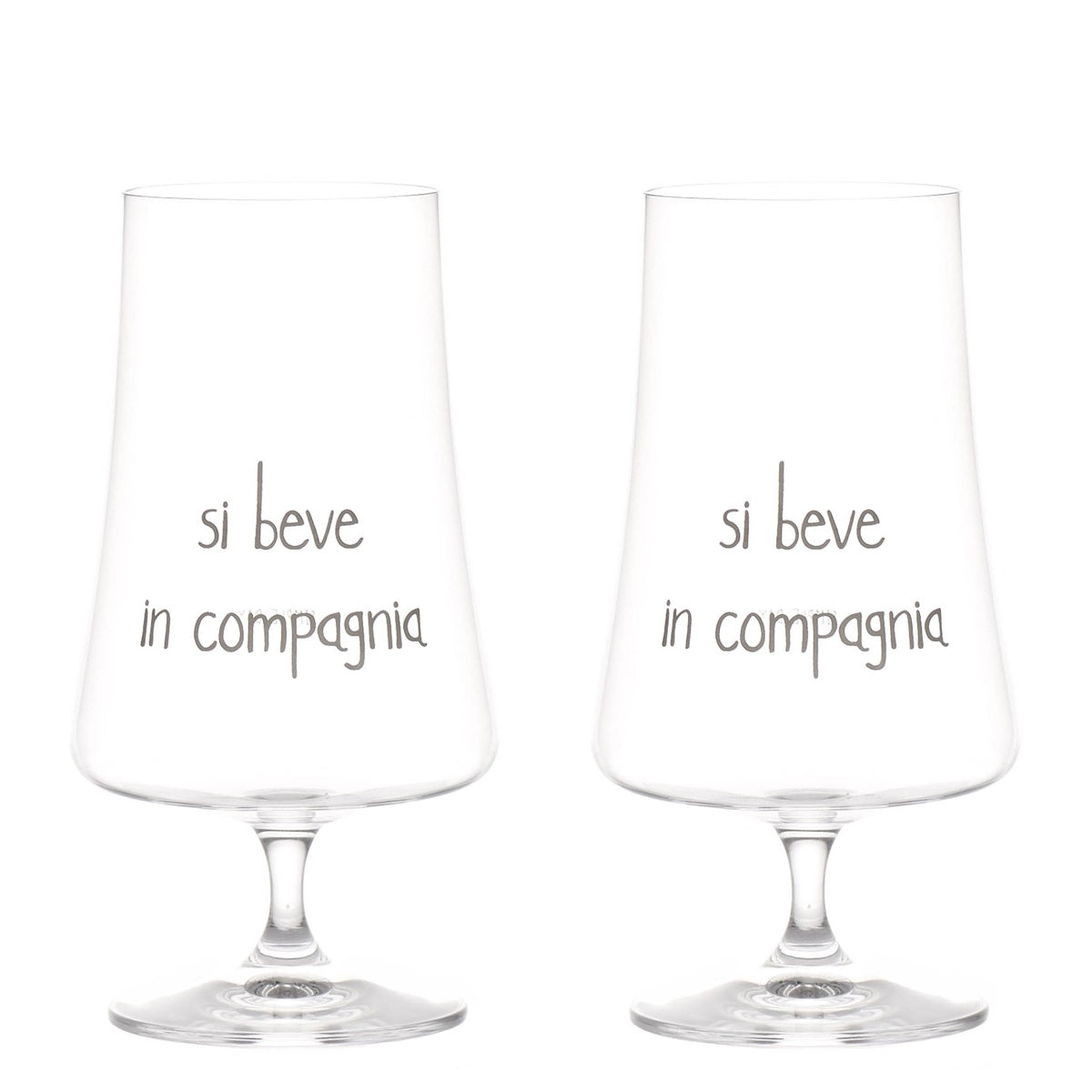 SET 2 CALICI SI BEVE IN COMPAGNIA 55CL