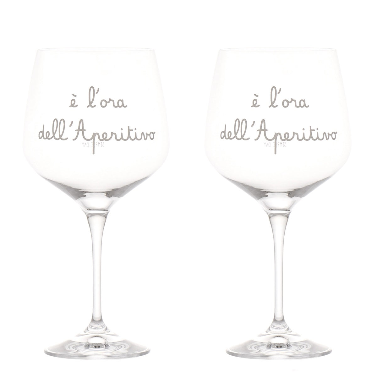 SET 2 CALICI E' L'ORA DELL'APERITIVO 82CL