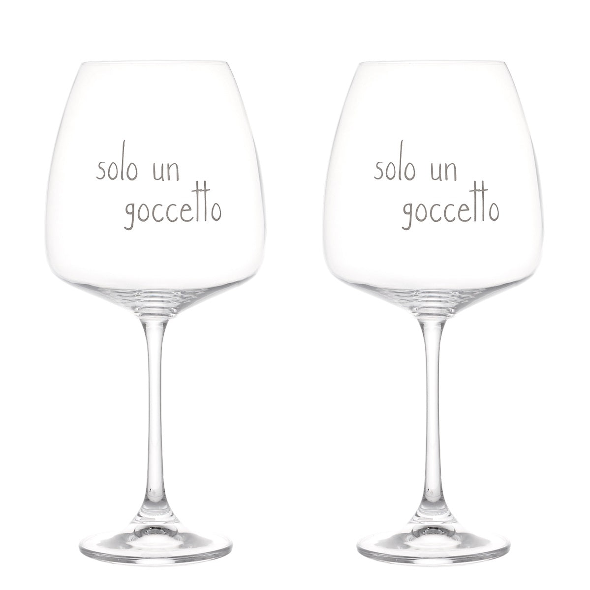 SET 2 CALICI 77CL SOLO UN GOCCETTO