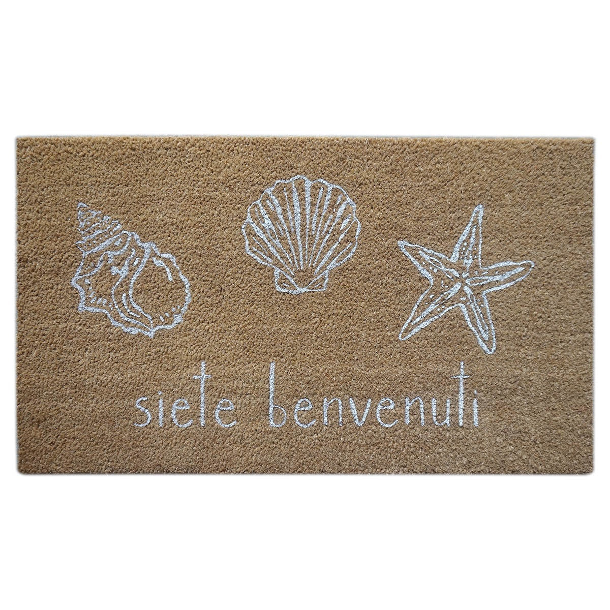 ZERBINO SIETE BENVENUTI CONCHIGLIE 45x75CM