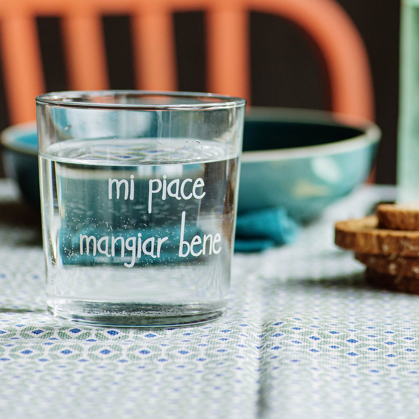 set di 6 BICCHIERi 35CL MI PIACE MANGIAR BENE