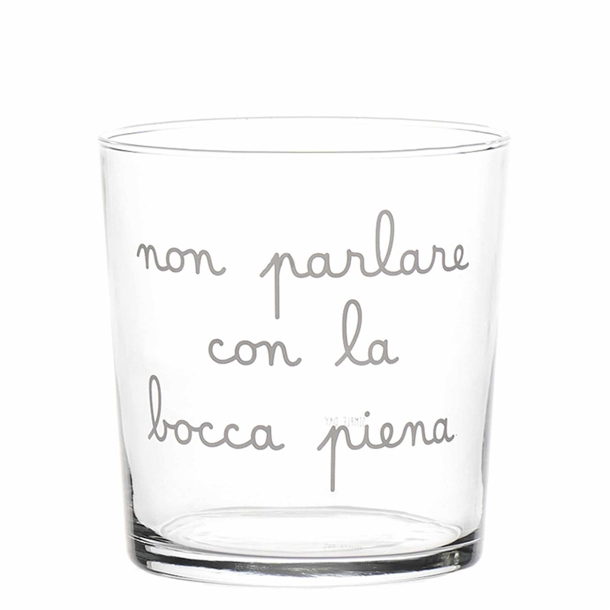 BICCHIERE 35CL NON PARLARE CON LA BOCCA PIENA