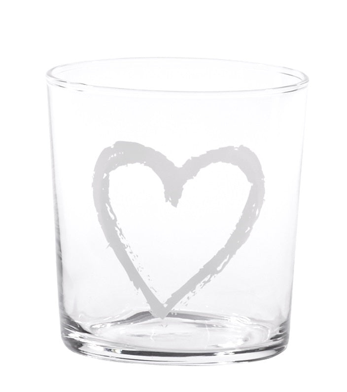 BICCHIERE CUORE GRAFFITI 37cl