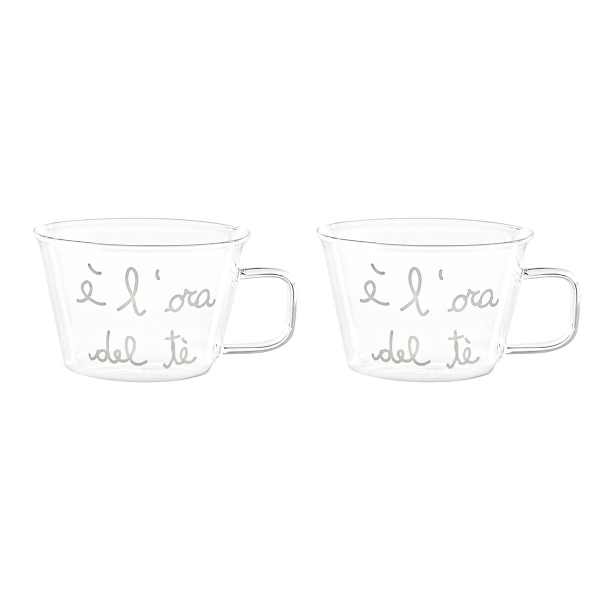 SET 2 TAZZE IN VETRO 280ML E' LORA DEL T