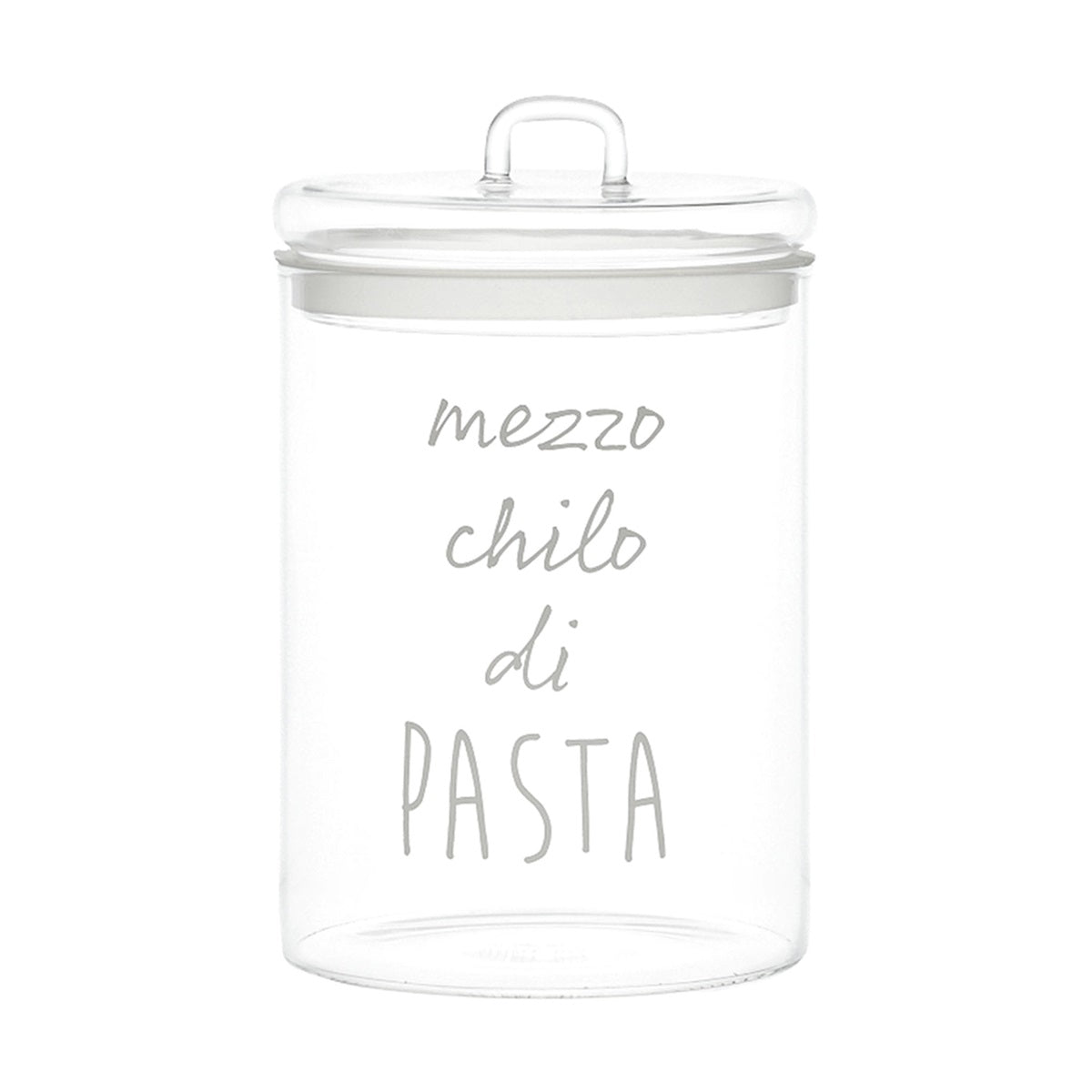 BARATTOLO IN VETRO Ø12CM MEZZO CHILO