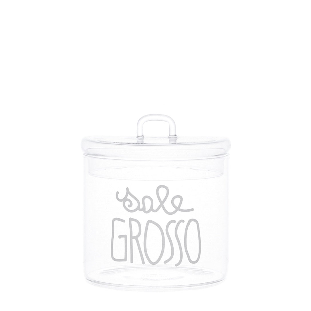 BARATTOLO IN VETRO Ø12CM SALE GROSSO