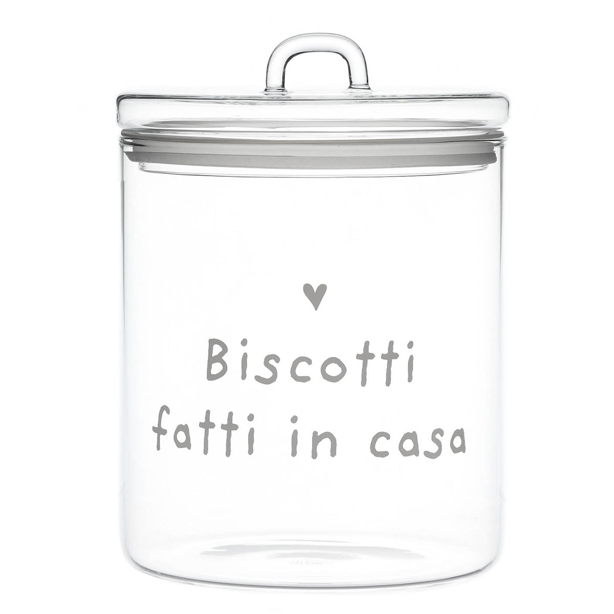 BARATTOLO IN VETRO Ø15CM BISCOTTI