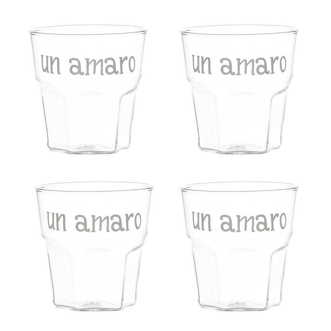 SET 4 BICCHIERI UN AMARO