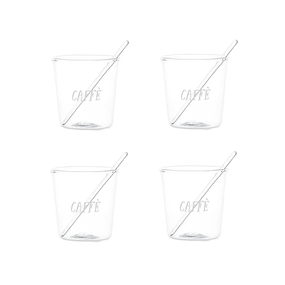 SET 4 BICCH. ESPRESSO CAFFE