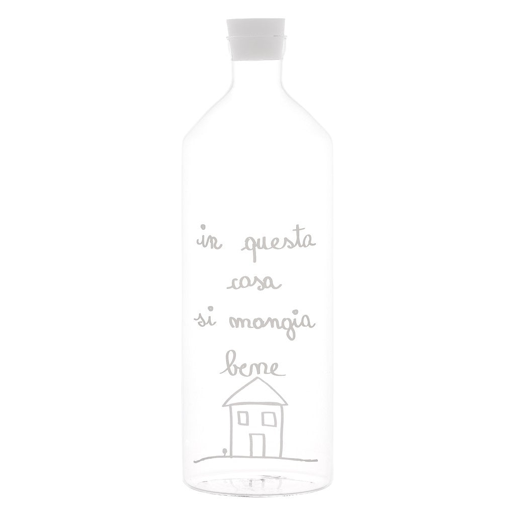 BOTTIGLIA IN VETRO MANGIA BENE
