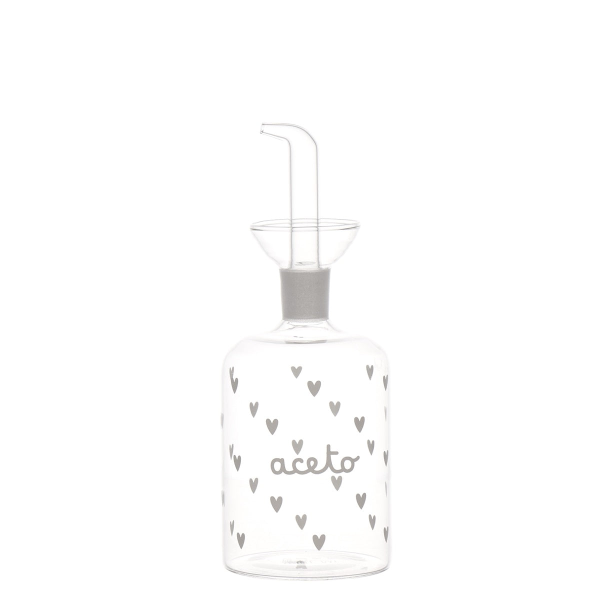 BOTTIGLIA IN VETRO 350ML TAPP. CUORI ACETO