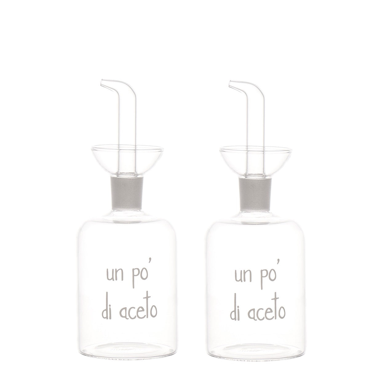 SET 2 BOTTIGLIE 250ML OLIO IN TAVOLA UN PO' DI ACETO