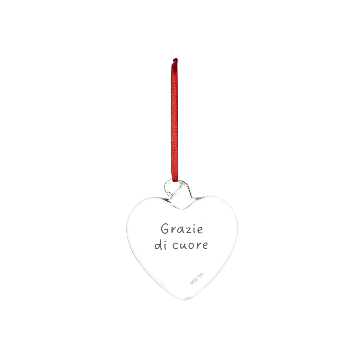 PALLINA CUORE 11CM GRAZIE DI CUORE