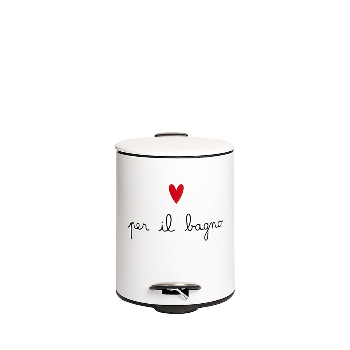 PATTUMIERA 5L BIANCA PER IL BAGNO 25x19xh27