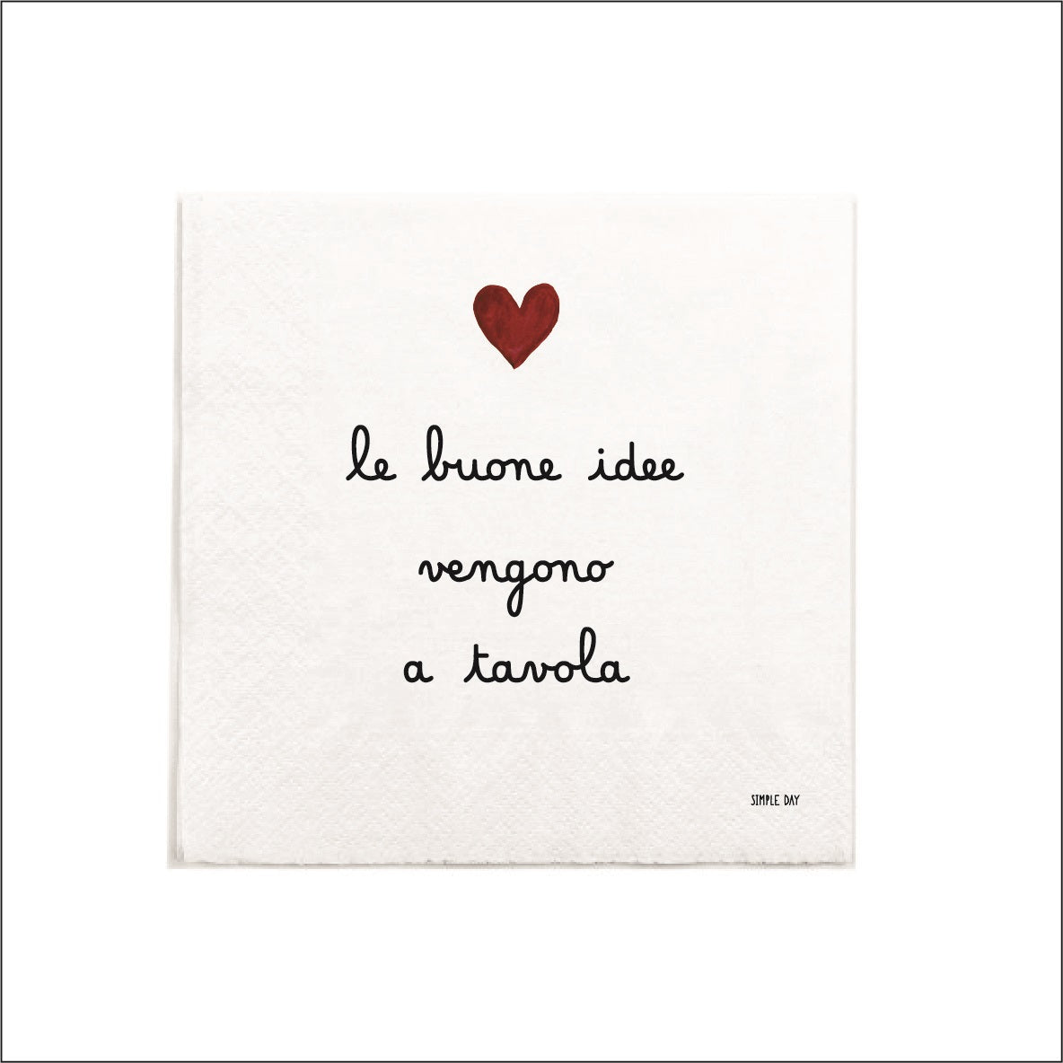 SET 20 TOV. CARTA LE BUONE IDEE VENGONO A TAVOLA 33X33