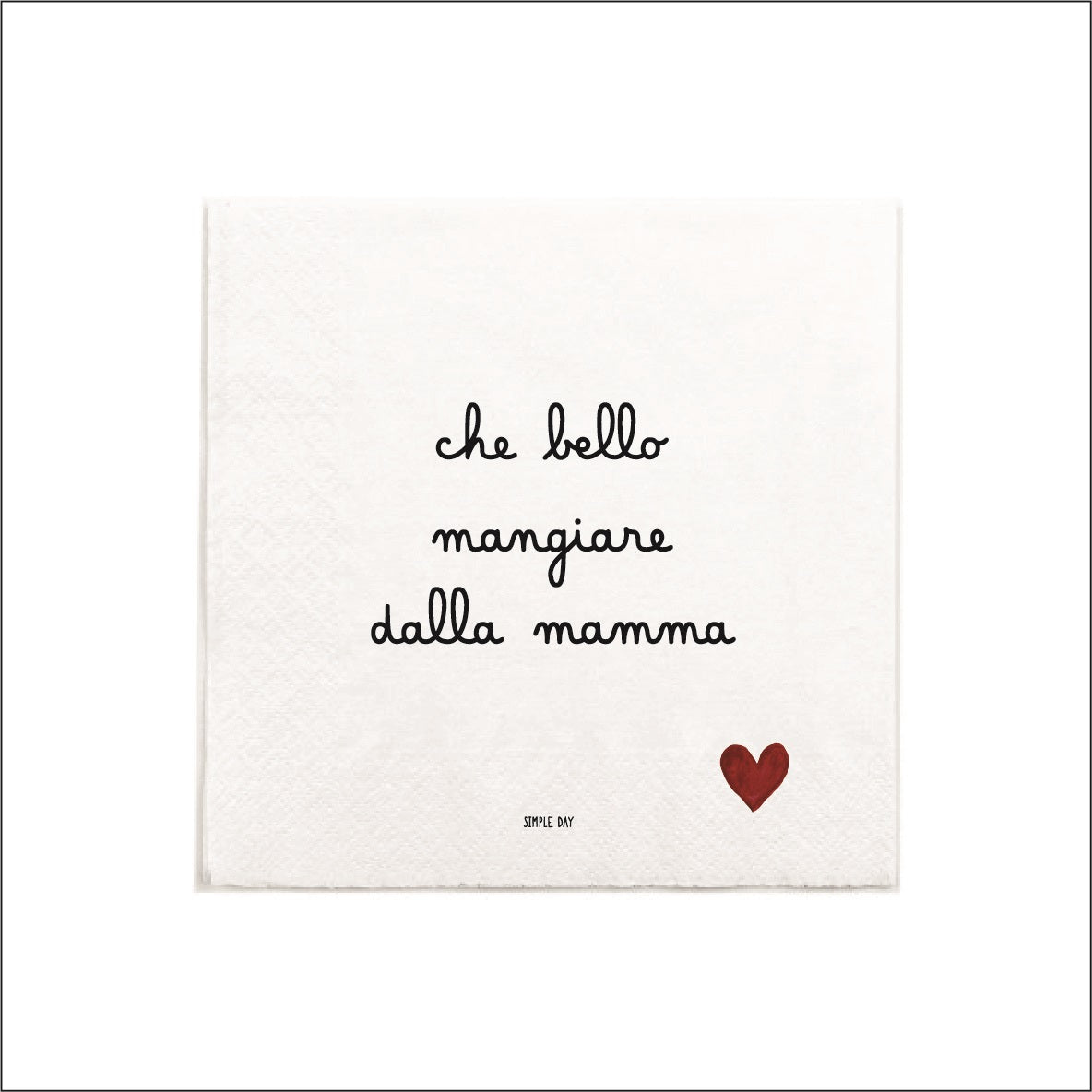 SET 20 TOV. CARTA CHE BELLO MANGIARE DALLA MAMMA 33X33