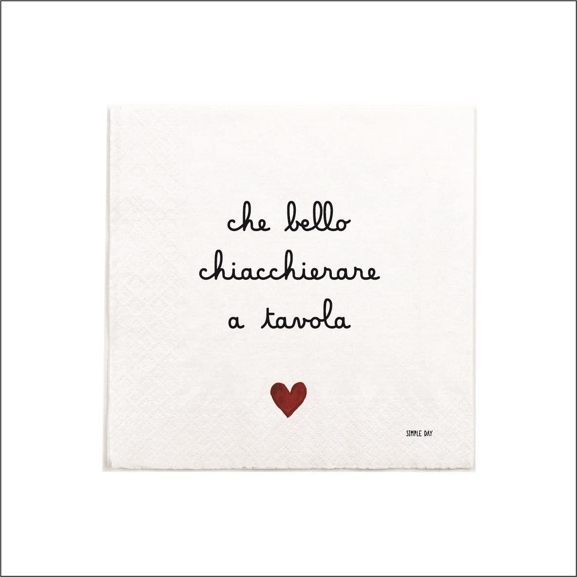 SET 20 TOV. CARTA CHE BELLO CHIACCHIERARE A TAVOLA 33X33