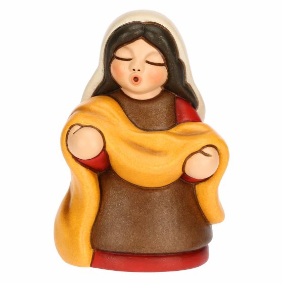 Venditrice di stoffe in cermica Presepe Classico