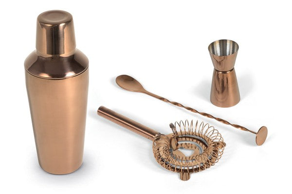 Set cocktail in acciaio inox. Shaker 800 ml. Colore ROSEGOLD.