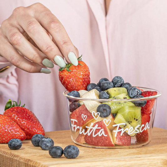 SET 2 COPPETTE IN VETRO FRUTTA FRESCA