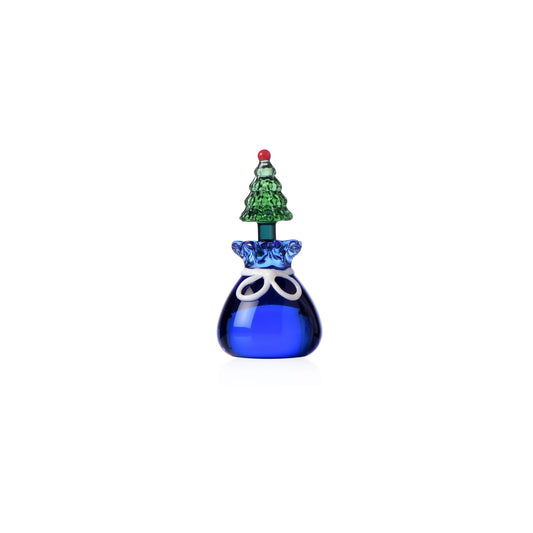 CHRISTMAS TALES segnaposto albero Natale con sacco blu