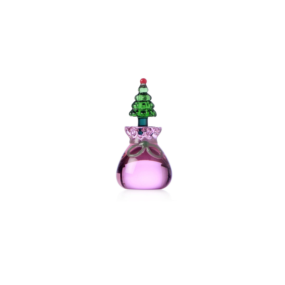 CHRISTMAS TALES segnaposto albero Natale con sacco rosa