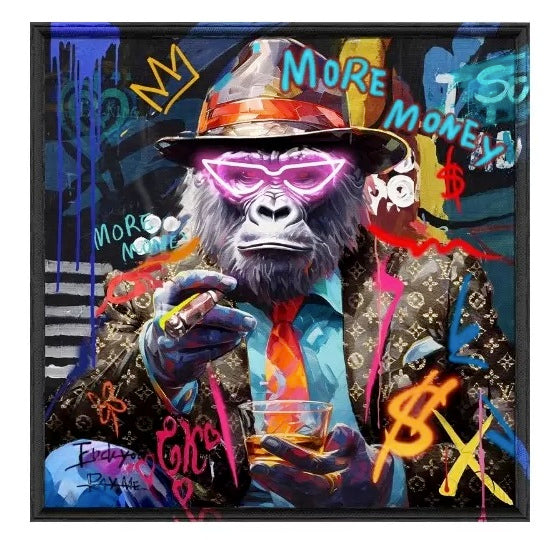 QUADRO LED MONKEY        80x80