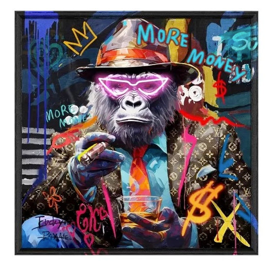 QUADRO LED MONKEY        80x80