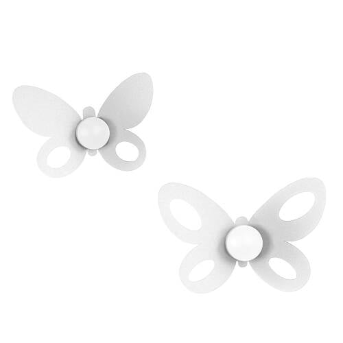 SET GANCI BUTTERFLY (2PZ) BIANCO