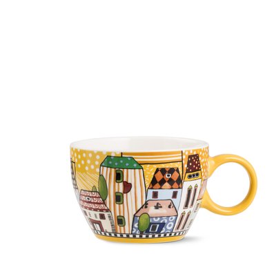 TAZZA COLAZIONE PAESE MIO GIALLO ML. 460