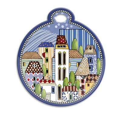 S/PENTOLA PAESE MIO BLU 17X19
