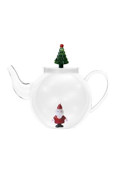 teiera Babbo Natale tappo albero di Natale