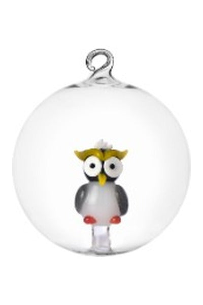 palla di Natale gufo colorato