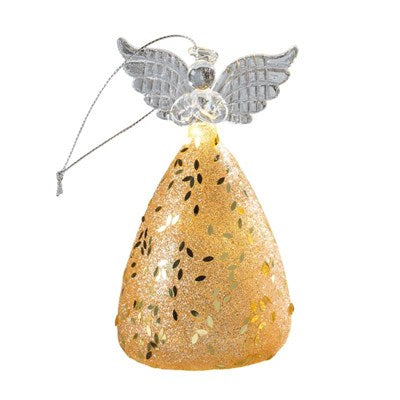 ANGELO LED IN VETRO H.12 COL.ORO